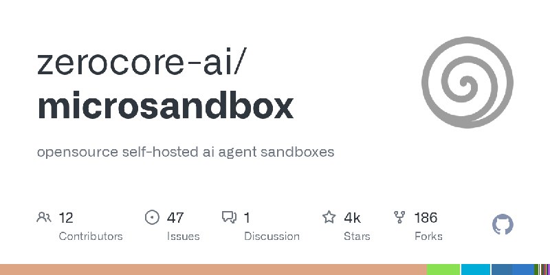 GitHub - zerocore-ai/microsandbox: opensource self-hosted ai agent sandboxes