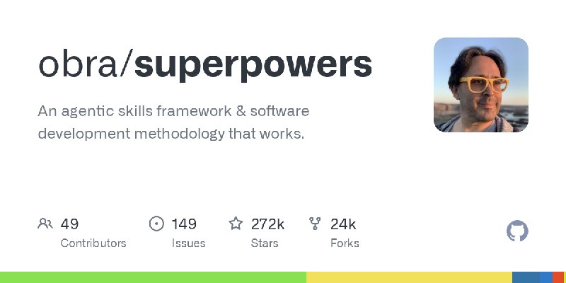 GitHub - obra/superpowers: An agentic skills framework & software development methodology that works.