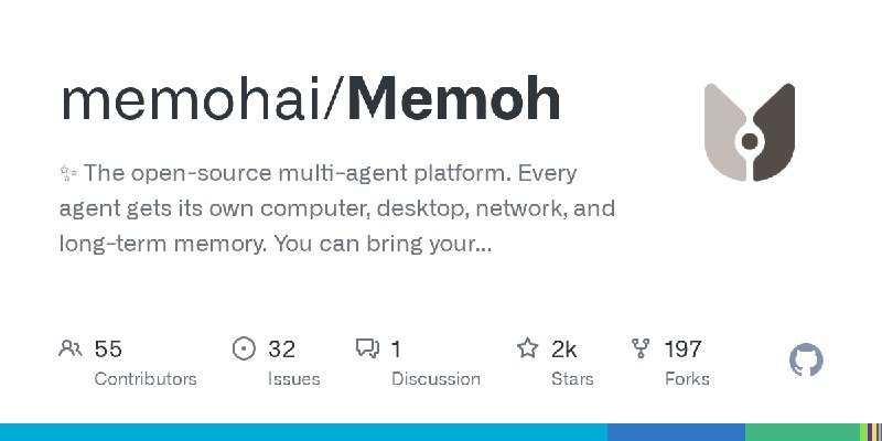 GitHub - memohai/Memoh: ✨ The open-source multi-agent platform. Every agent gets its own computer, desktop, network, and long-term…