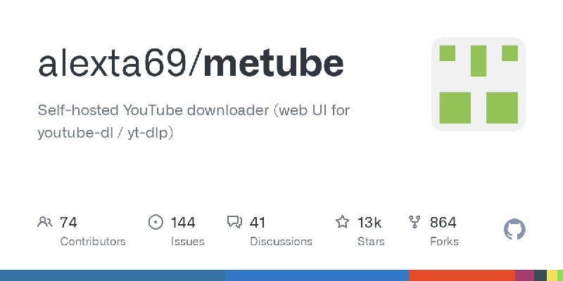 GitHub - alexta69/metube: Self-hosted YouTube downloader (web UI for youtube-dl / yt-dlp)