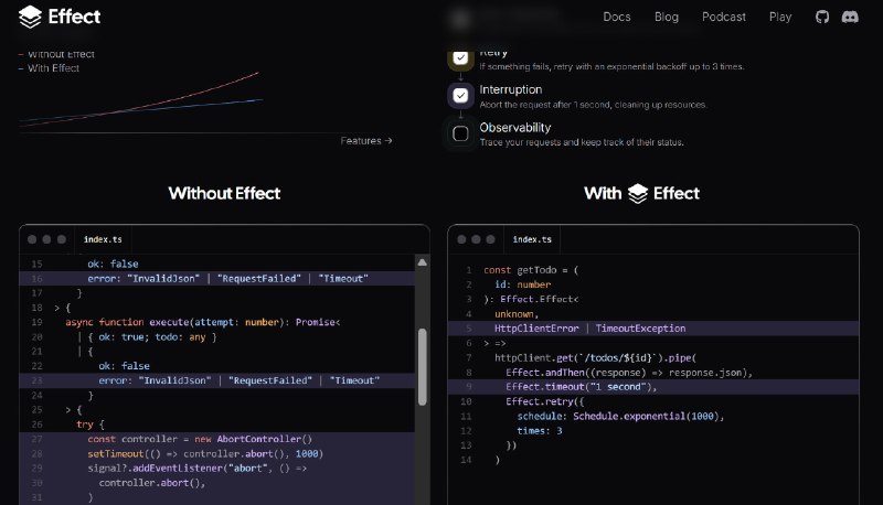 Effect.ts 看起来很有意思—