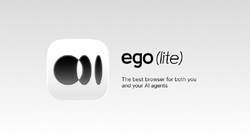 Fastest browser for AI agents to run web automation | ego (lite)
