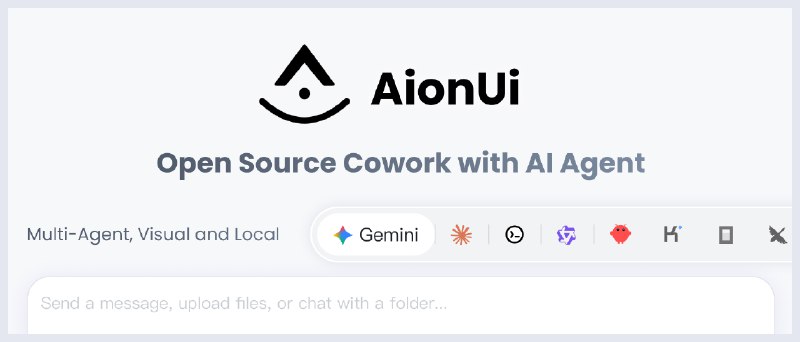 GitHub - iOfficeAI/AionUi: Free, local, open-source 24/7 Cowork app for OpenClaw, Hermes Agent, Claude Code, Codex, OpenCode, Gemini…