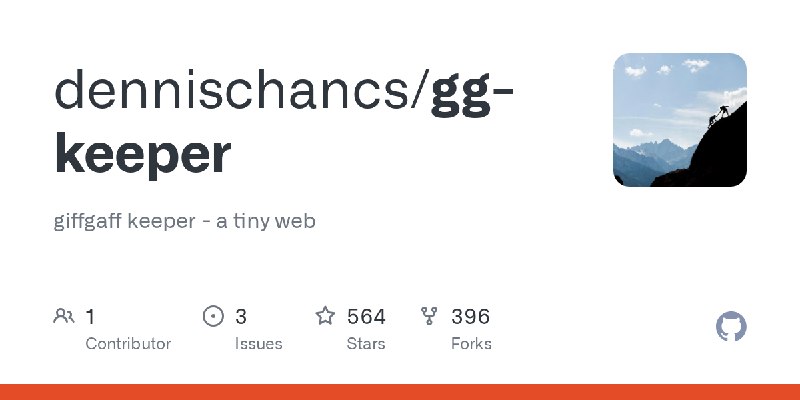 GitHub - dennischancs/gg-keeper: giffgaff keeper - a tiny web