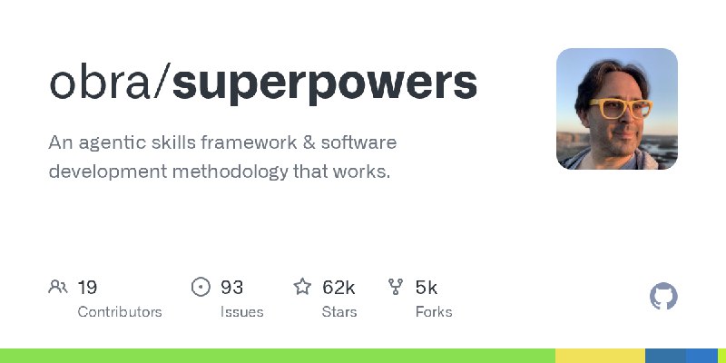 GitHub - obra/superpowers: An agentic skills framework & software development methodology that works.