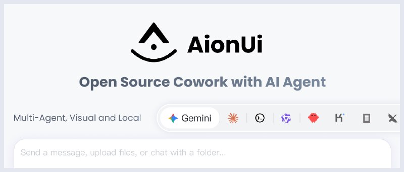 GitHub - iOfficeAI/AionUi: Free, local, open-source 24/7 Cowork app for OpenClaw, Hermes Agent, Claude Code, Codex, OpenCode, Gemini…