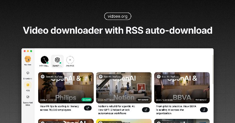 VidBee - Free Open Source Video Downloader