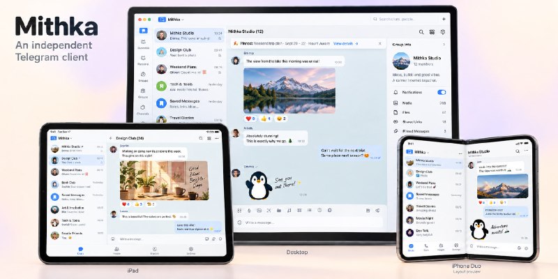 #开源 #Telegram #跨平台 Mithka：一个 QQ 风味的第三方 Telegram 客户端QQ 风味，开源；安全自测支持 Android、iOS、Windows、macOS 和 Linux