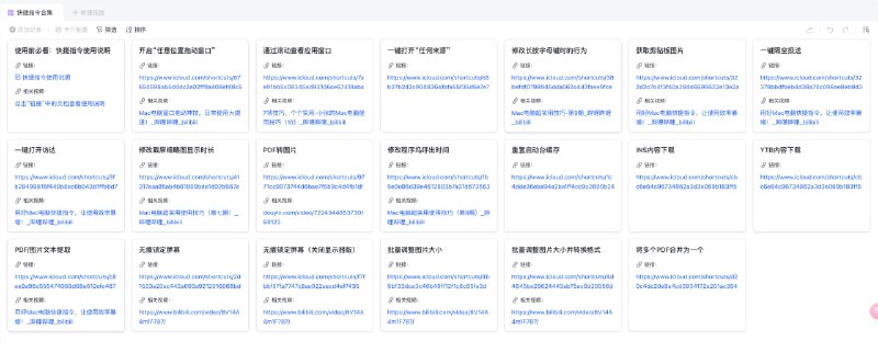 ▎💻 Mac 上的一些快捷指令，绑定快捷键很好用链接标签：#Mac #快捷指令